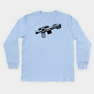 Troop Blaster Black Kids Long Sleeve T-Shirt